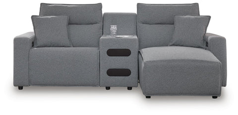 Westbridge 3-Piece Power Reclining Sectional with Chaise and Audio Console