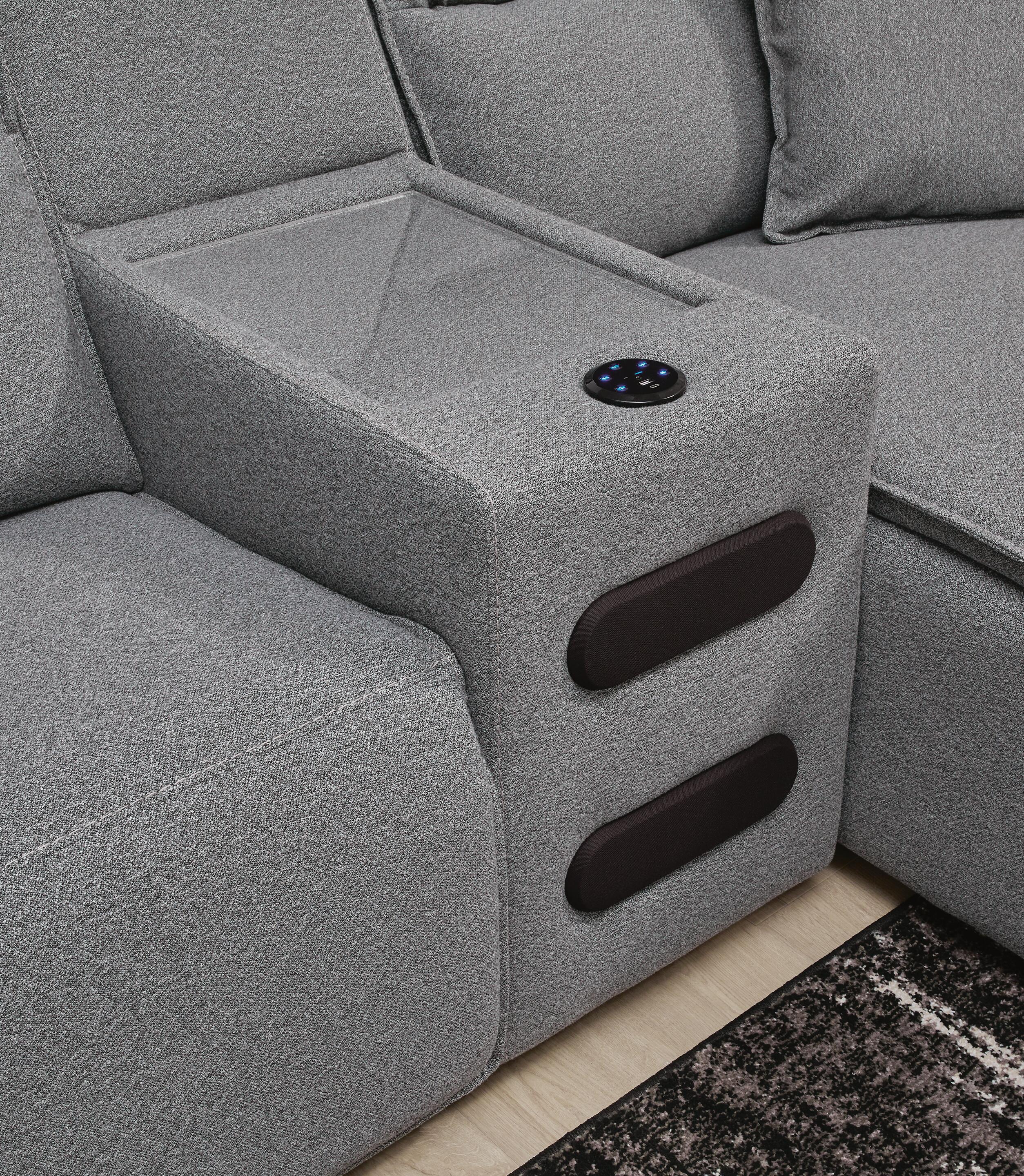 Modmax II 3-Piece Power Reclining Sectional with Audio Console