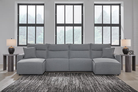 Westbridge 4-Piece Reclining Sectional with Double Chaise