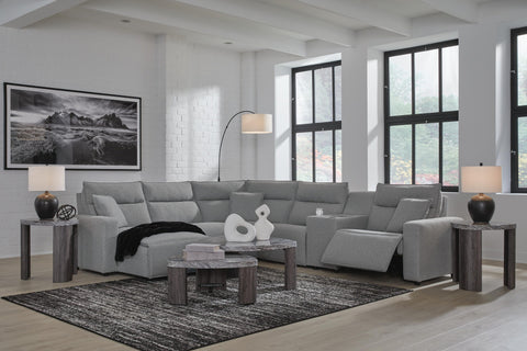 Westbridge 6-Piece Power Reclining Sectional with Chaise and Console