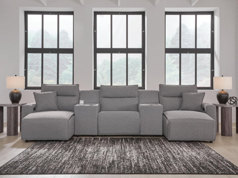 Westbridge 5-Piece Power Reclining Sectional with Chaise and Consoles