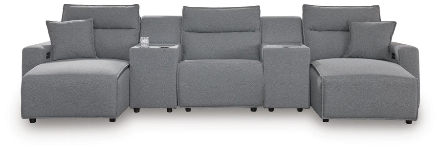 Modmax II 5-Piece Power Reclining Sectional with Chaise and Consoles
