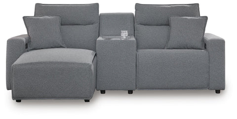 Westbridge 3-Piece Power Reclining Sectional with Chaise and Console