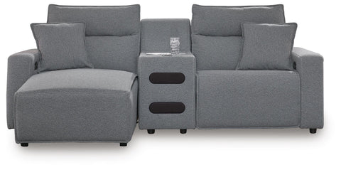 Westbridge 3-Piece Power Reclining Sectional with Chaise and Audio Console