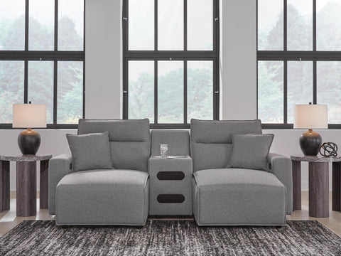 Westbridge 3-Piece Power Reclining Sectional with Chaise and Audio Console