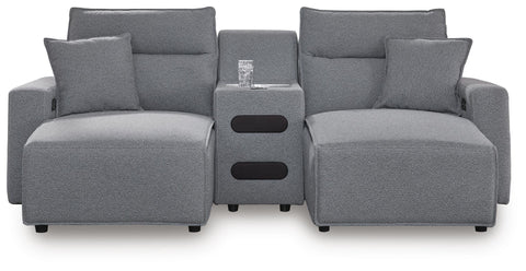 Westbridge 3-Piece Power Reclining Sectional with Chaise and Audio Console