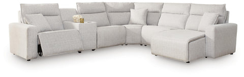 Westbridge 6-Piece Power Reclining Sectional with Chaise and Console