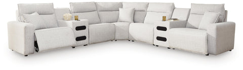 Westbridge 7-Piece Power Reclining Sectional with Audio Consoles