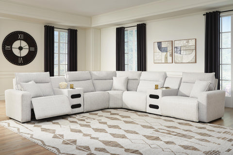 Westbridge 7-Piece Power Reclining Sectional with Audio Consoles