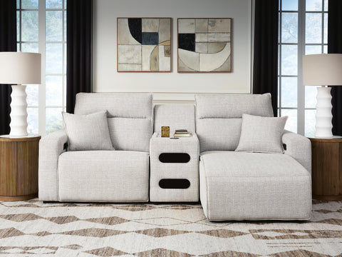 Westbridge 3-Piece Power Reclining Sectional with Chaise and Audio Console