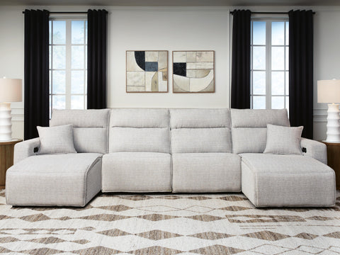 Westbridge 4-Piece Reclining Sectional with Double Chaise
