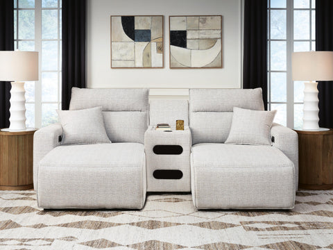 Westbridge 3-Piece Power Reclining Sectional with Chaise and Audio Console