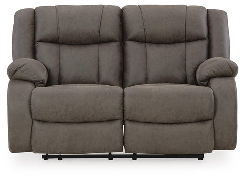 First Base Reclining Loveseat and Recliner