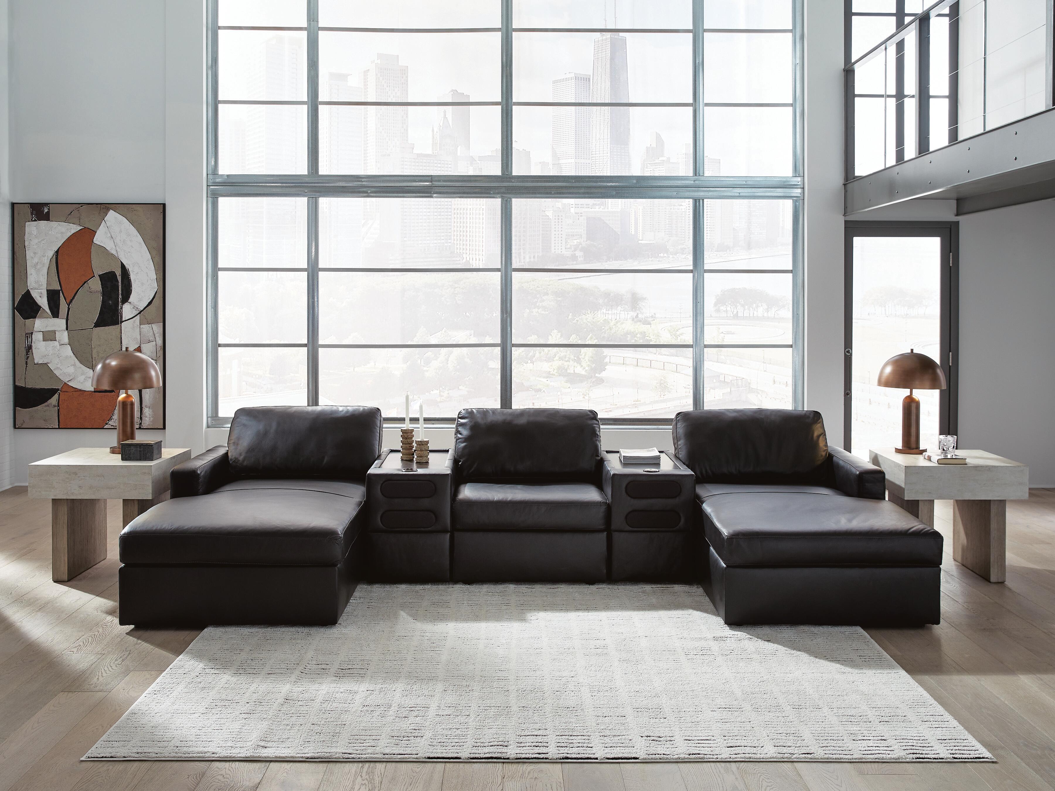 Modmax II 5-Piece Double Chaise Sectional with Audio Consoles