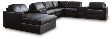 Westbridge 8-Piece Sectional with Chaise and Audio Consoles
