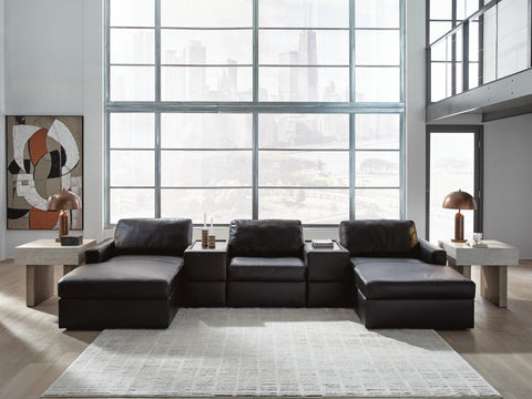 Westbridge 5-Piece Double Chaise Sectional with Storage Consoles