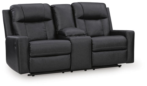 Mackmenville Reclining Loveseat with Console