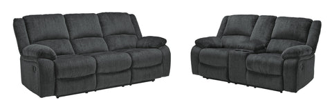 Draycoll Manual Reclining Sofa and Loveseat
