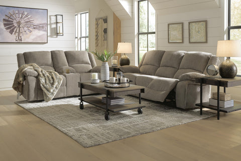 Draycoll Power Reclining Sofa and Loveseat Set