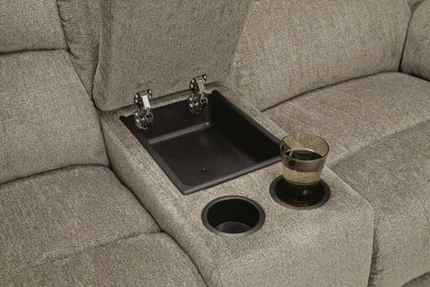 Draycoll Power Reclining Sofa and Loveseat Set