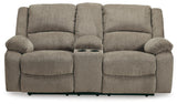 Draycoll Reclining Loveseat with Console
