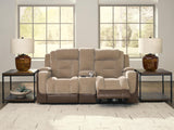 Mixed Motion Power Reclining Loveseat with Console