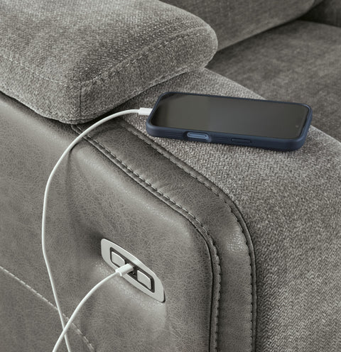 Mixed Motion Power Reclining Sofa