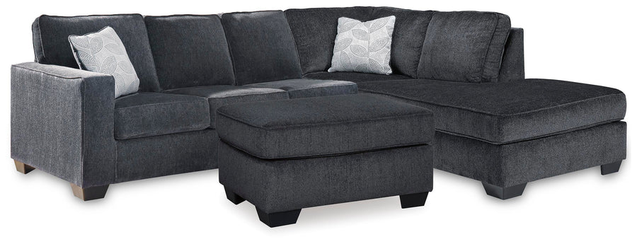 Ashbury 2-Piece Sleeper Sectional and Ottoman