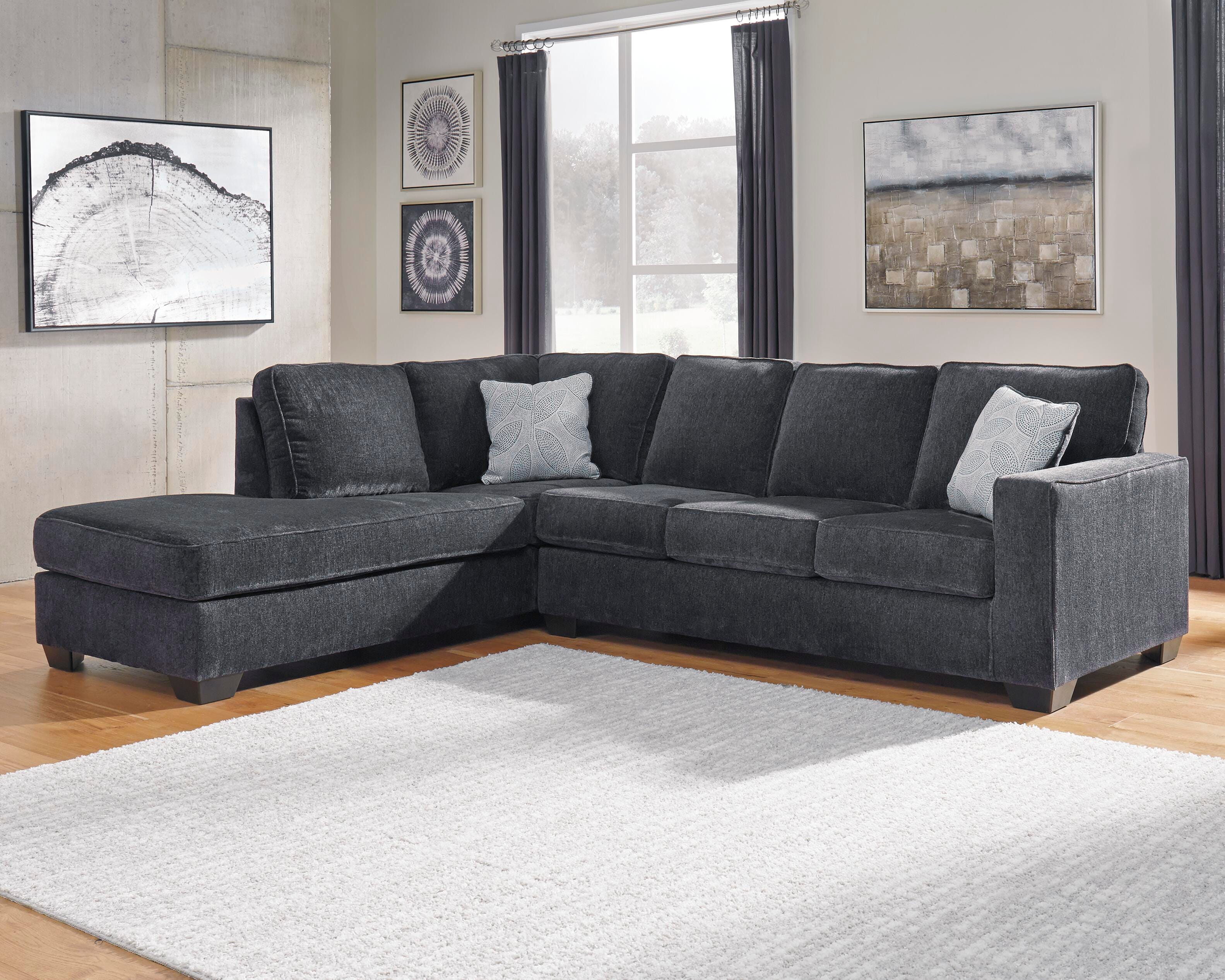 Ashbury 2-Piece Sectional and Ottoman