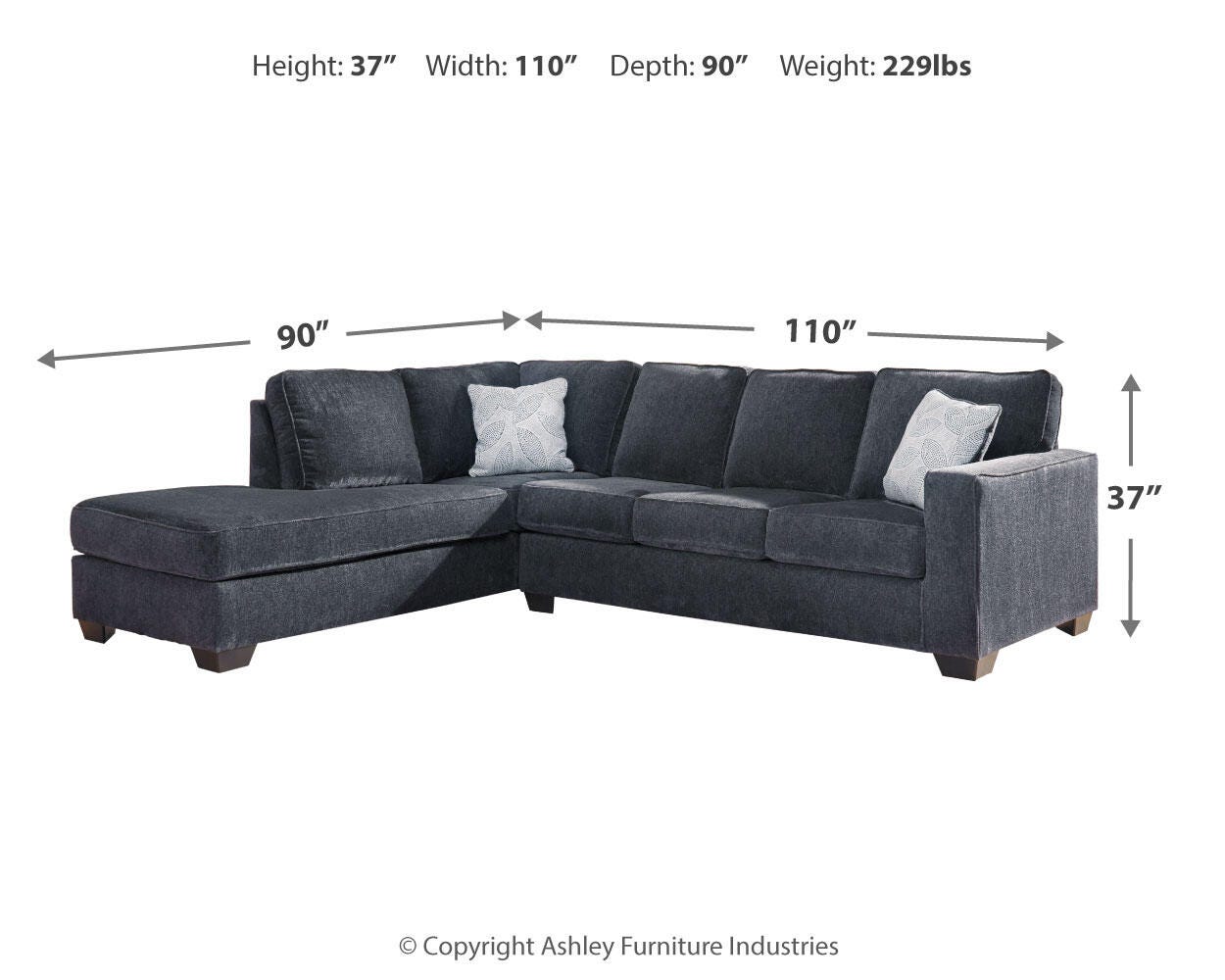 Altari 2-Piece Sectional with Ottoman