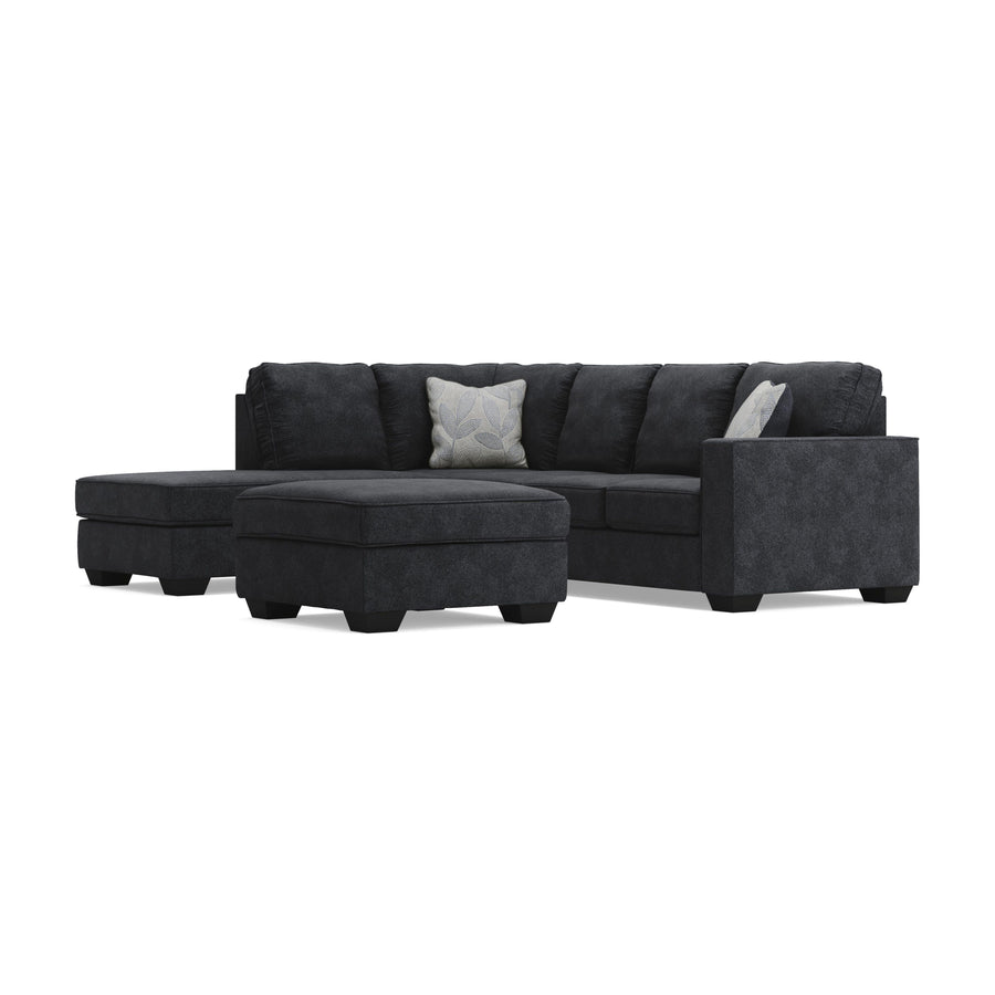 Ashbury 2-Piece Sleeper Sectional with Ottoman