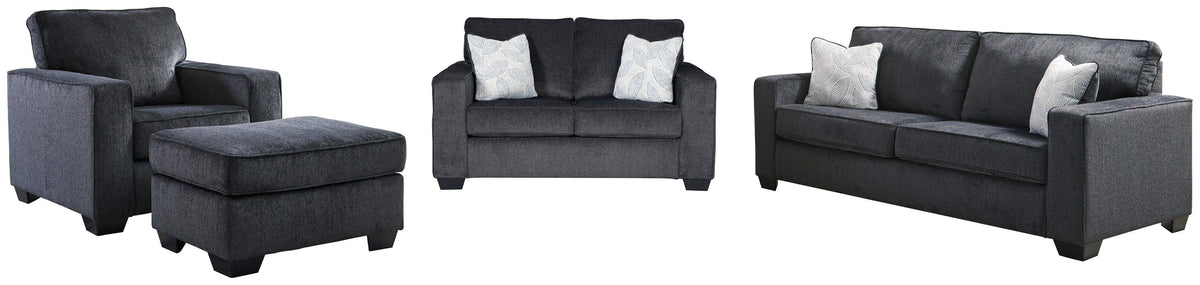 Ashbury Sofa, Loveseat, Chair and Ottoman