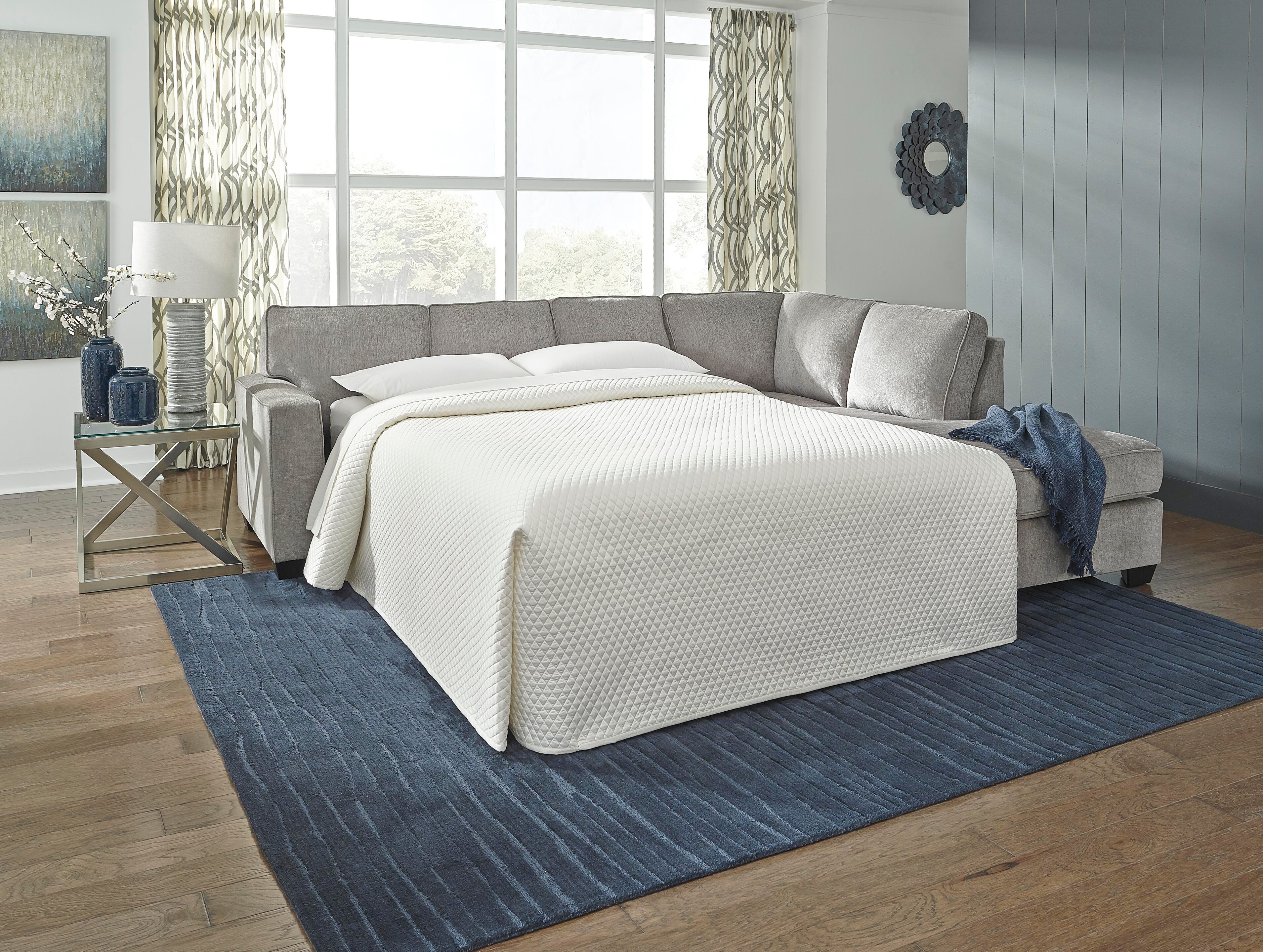 Ashbury 2-Piece Sleeper Sectional with Ottoman