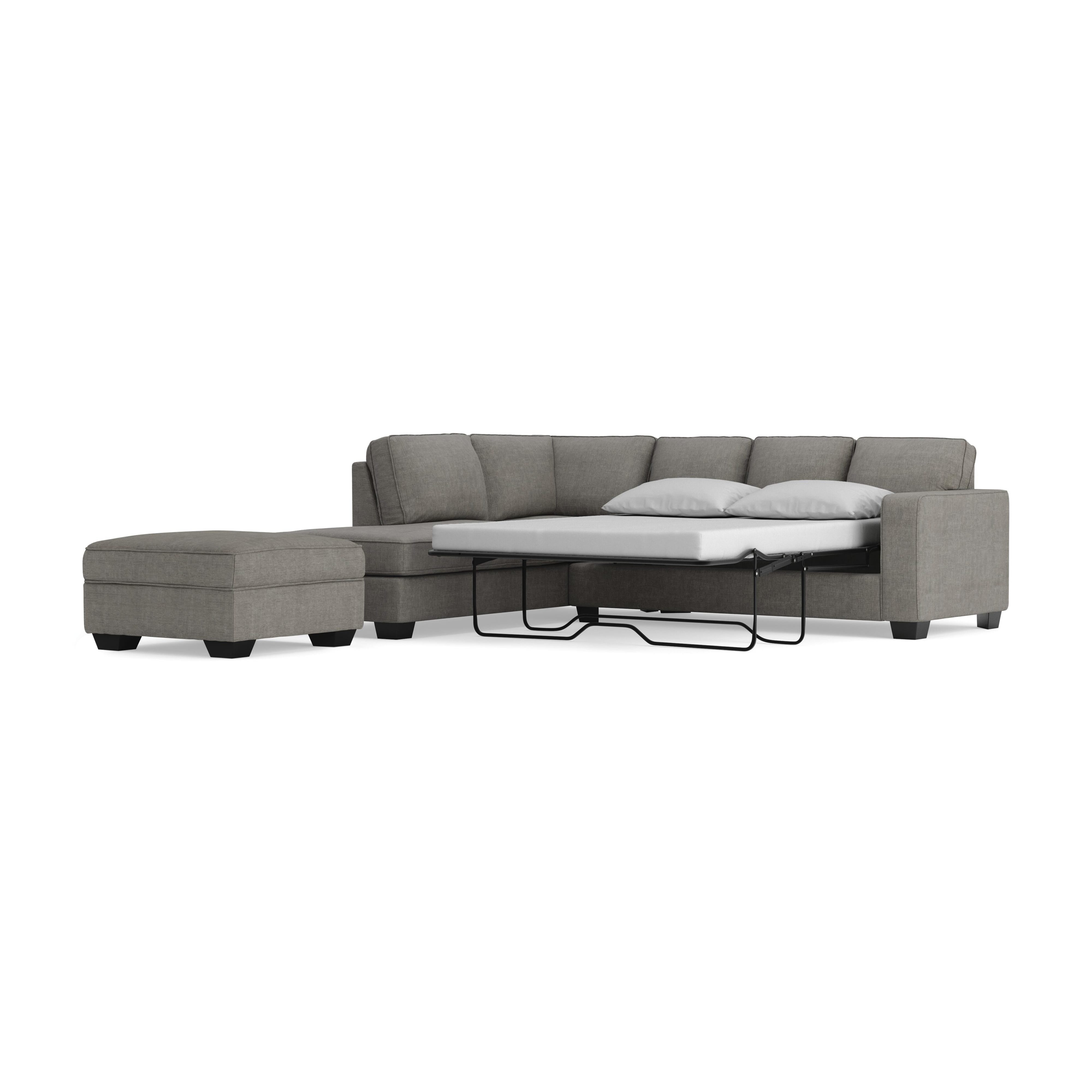 Ashbury 2-Piece Sleeper Sectional with Ottoman