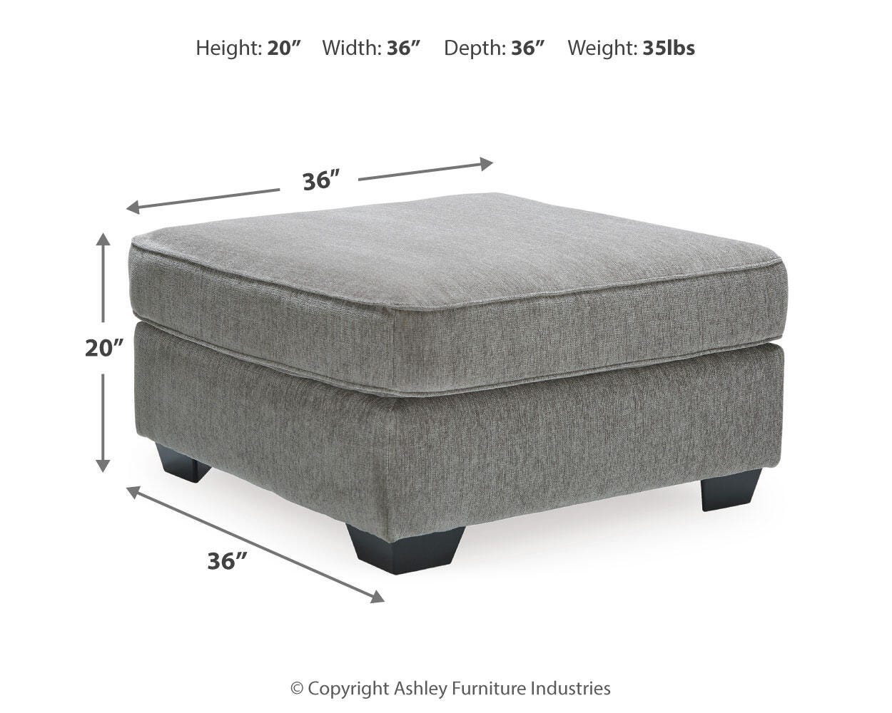 Ashbury Oversized Accent Ottoman