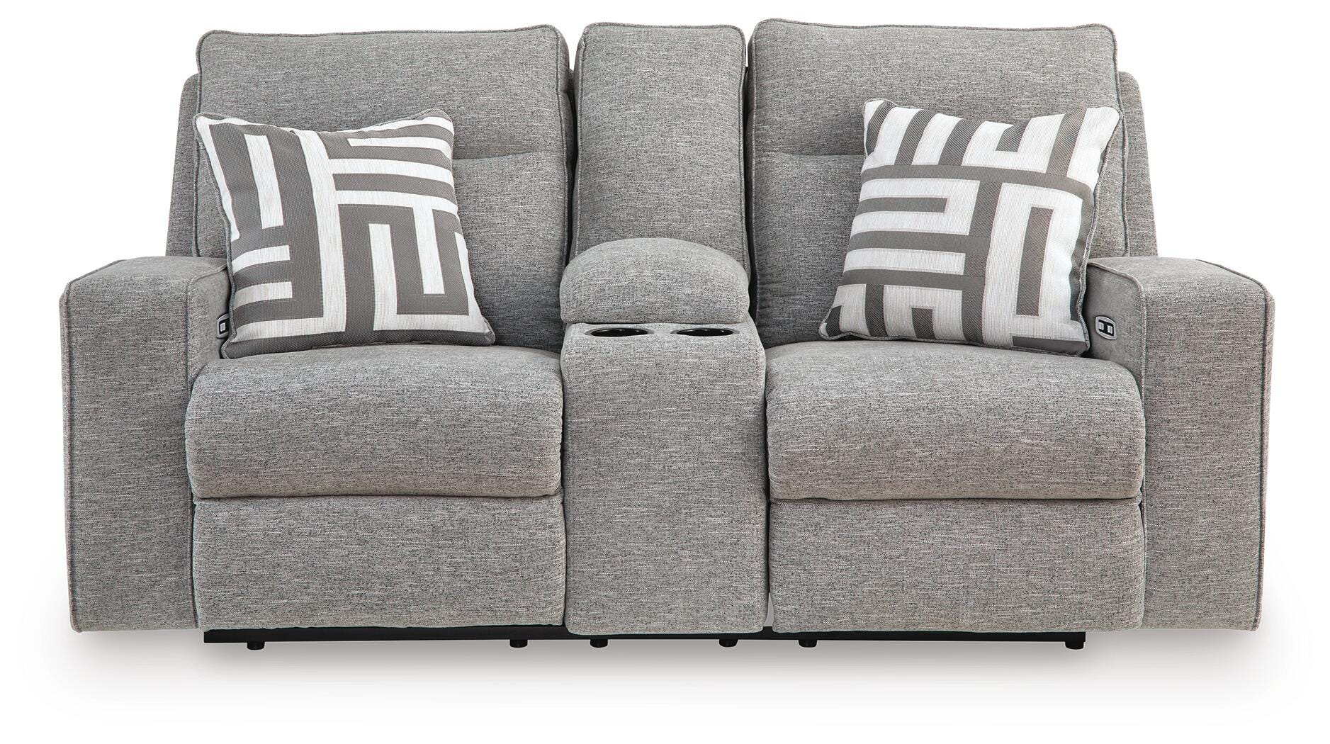 Biscoe Power Reclining Loveseat with Console