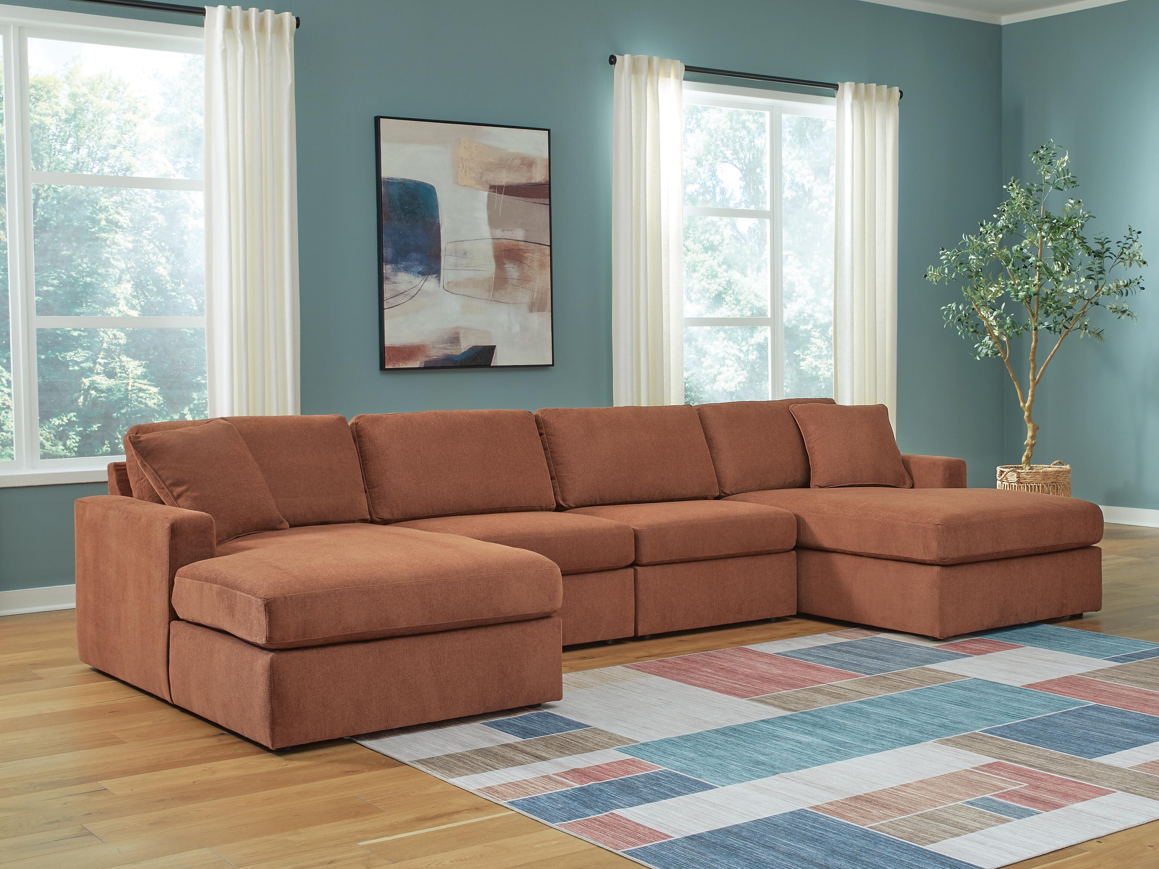 Solstice 4-Piece Double Storage Chaise Sectional
