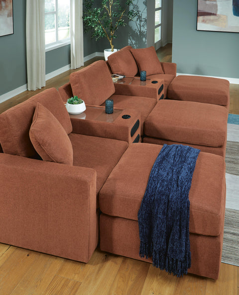 Solstice 5-Piece Sectional and 3 Ottomans