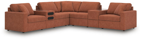 Solstice 7-Piece Balanced Sectional with Audio and Storage Consoles