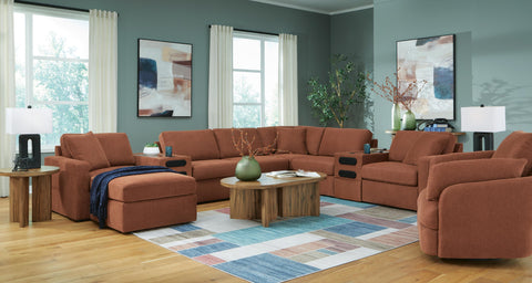 Solstice 8-Piece Sectional and 2 Ottomans