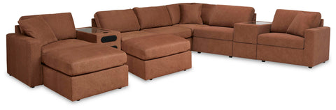 Solstice 8-Piece Sectional and 2 Ottomans