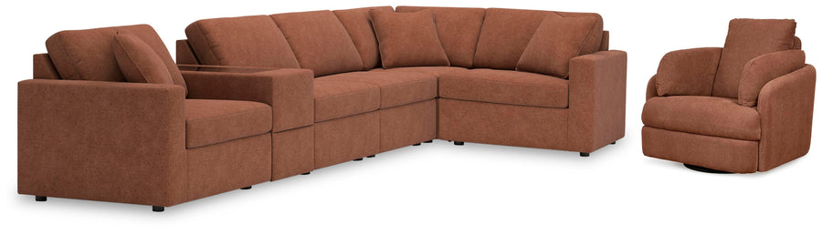 Solstice 6-Piece Sectional and Swivel Glider Recliner