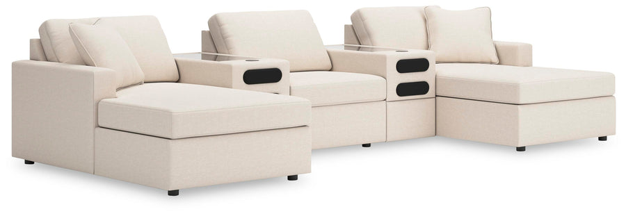 Solstice 5-Piece Double Chaise with Audio Consoles