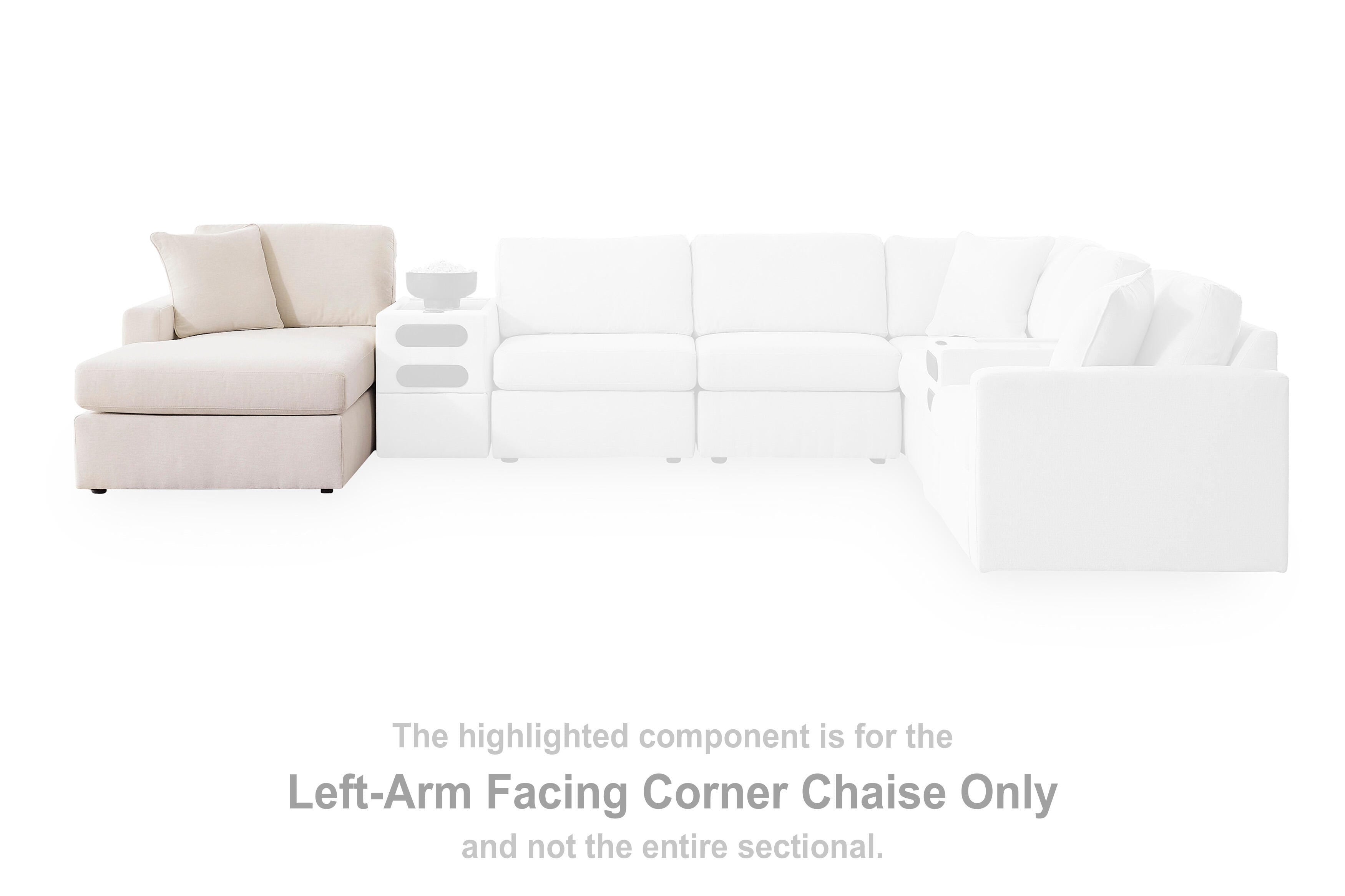 Modmax 5-Piece Sectional with Chaise and Audio Console