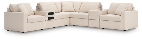Solstice 7-Piece Balanced Sectional with Audio and Storage Consoles