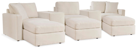 Solstice 5-Piece Sectional and 3 Ottomans