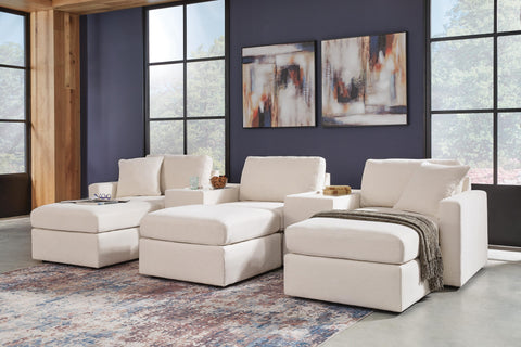 Solstice 5-Piece Sectional and 3 Ottomans