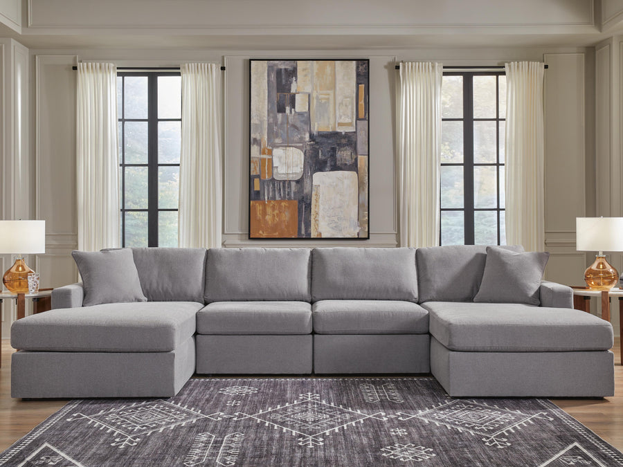 Solstice 4-Piece Double Storage Chaise Sectional