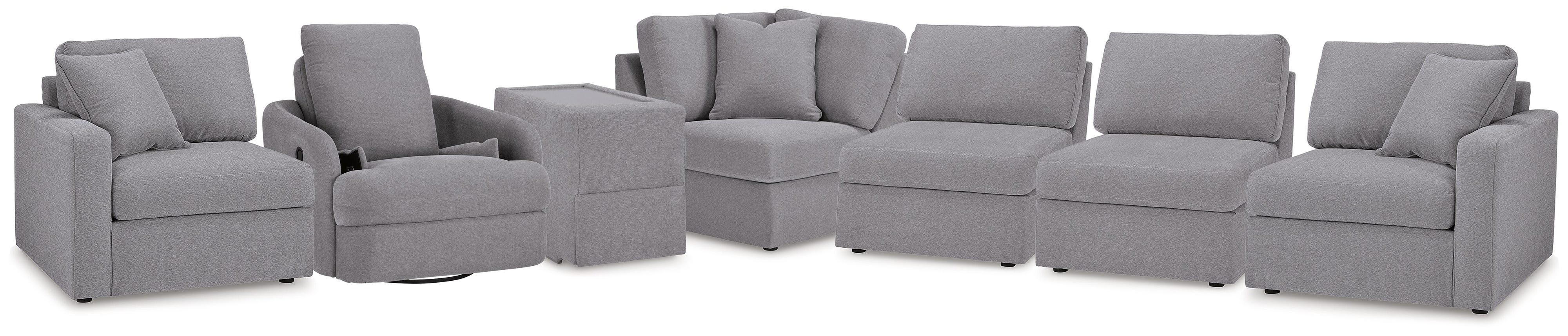 Solstice 6-Piece Sectional and Swivel Glider Recliner