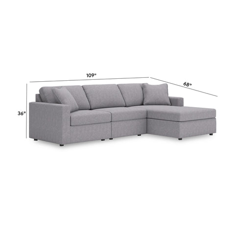 Solstice 3-Piece Sectional with Chaise
